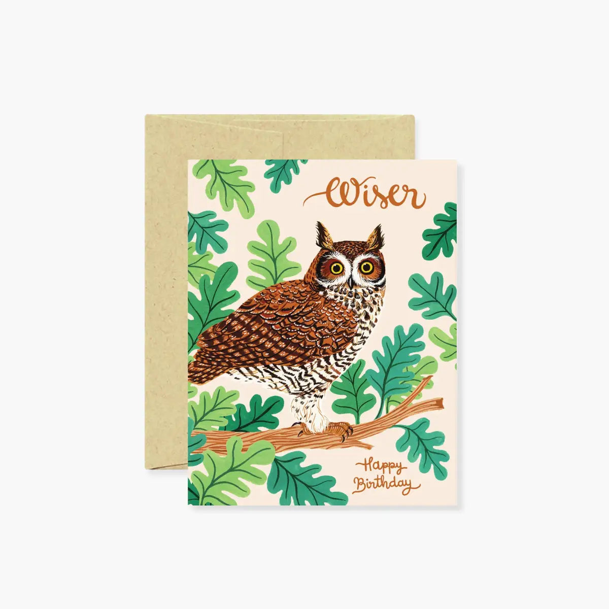 Birthday Card - Wiser Owl - Botanica Paper Co.