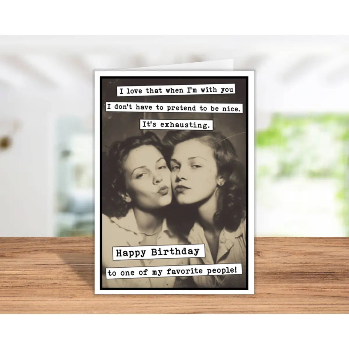 Funny Birthday Card - Pretend to Be Nice - Katie Doodle | Boutique Greeting Cards & Birthday Gifts