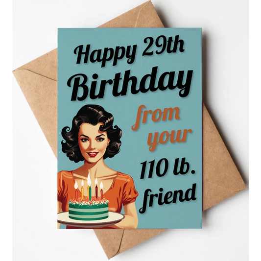 Funny Birthday Card - Retro Friendship Card - Blank Inside - Katie Doodle | Boutique Greeting Cards & Birthday Gifts