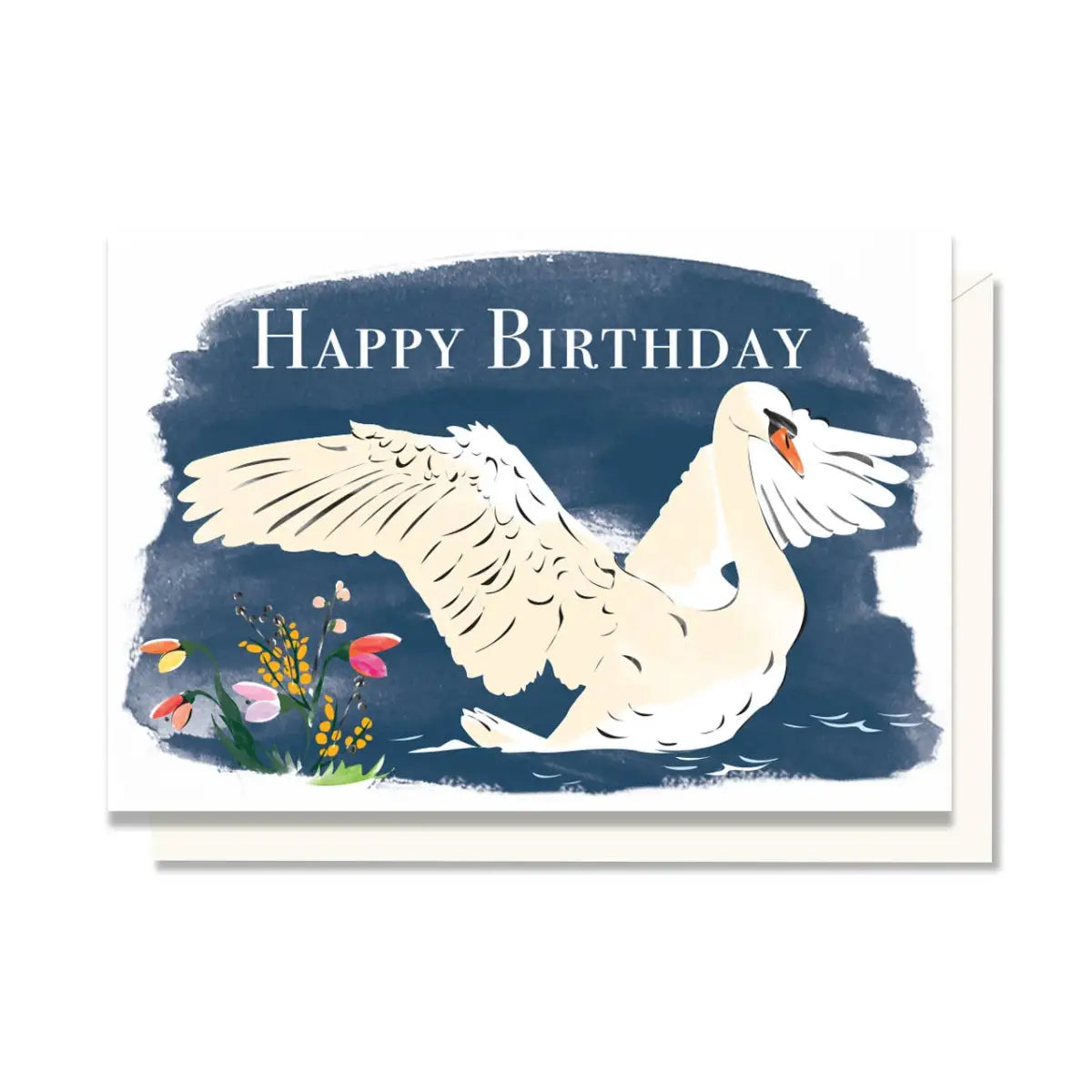 Birthday Enclosure Card - Swan - Driscoll Design