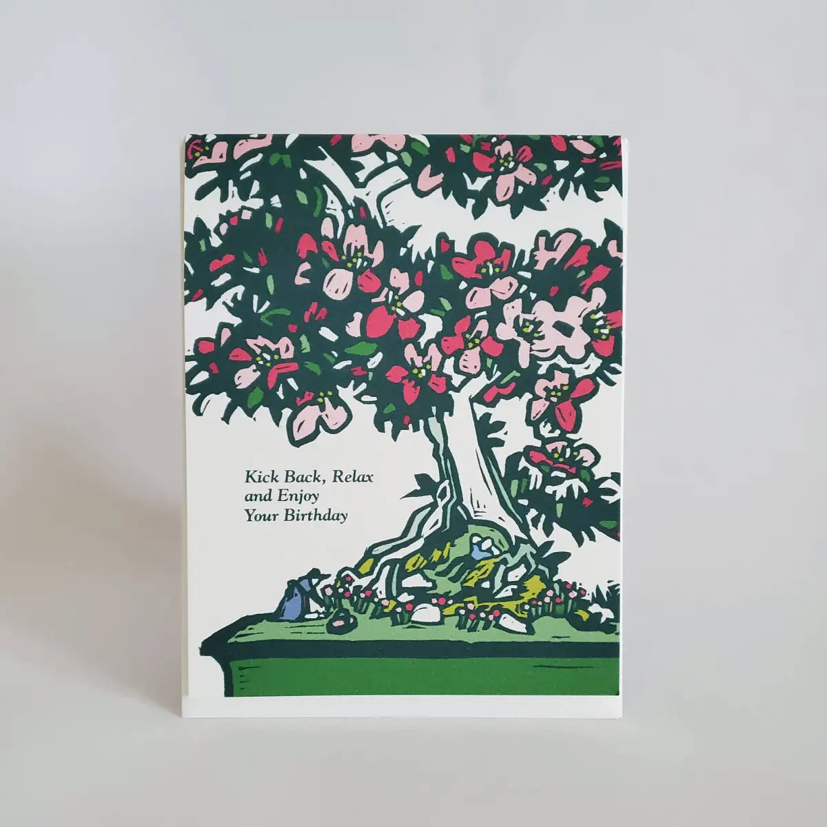 Birthday Greeting Card - Japanese Bonsai - Little Green