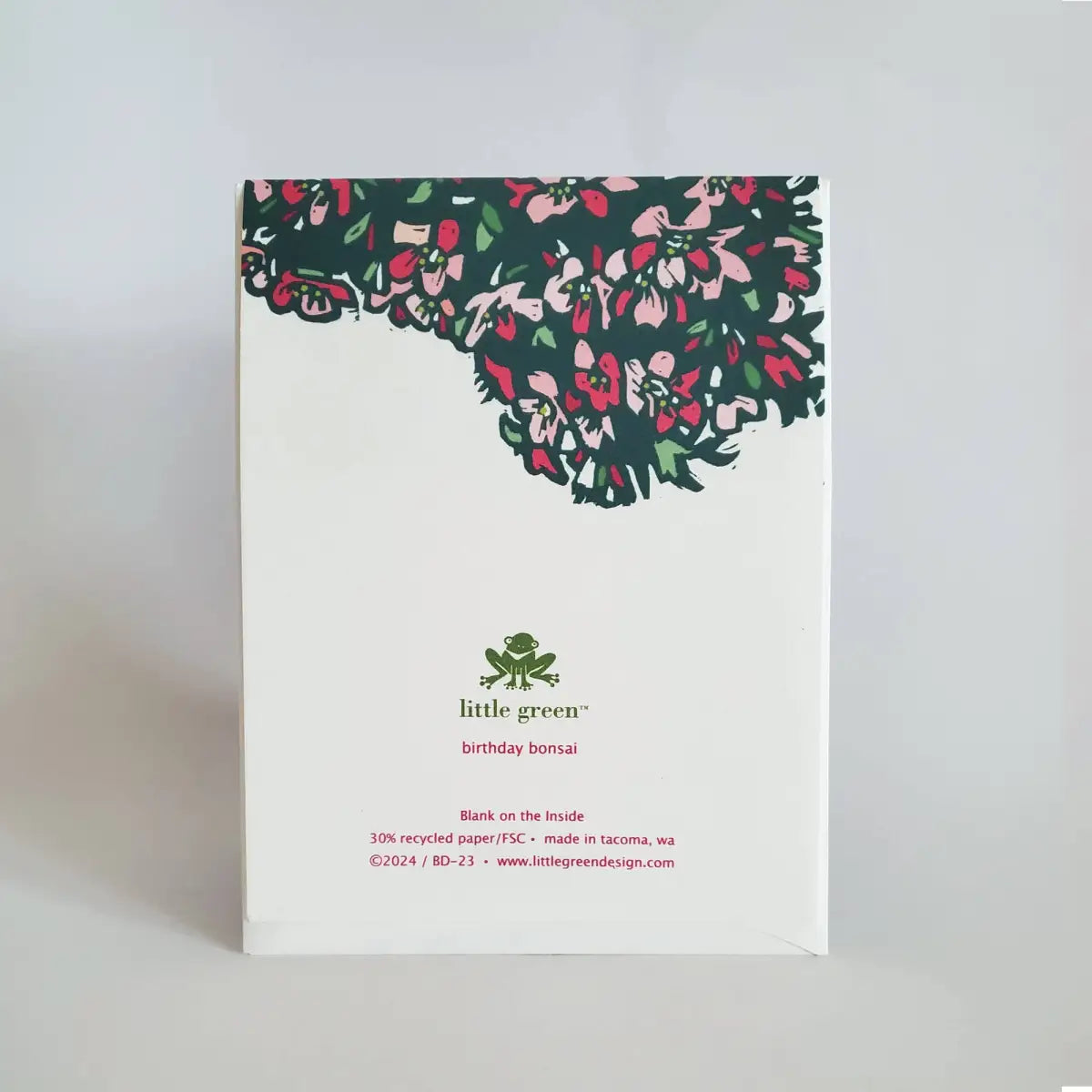 Birthday Greeting Card - Japanese Bonsai - Little Green