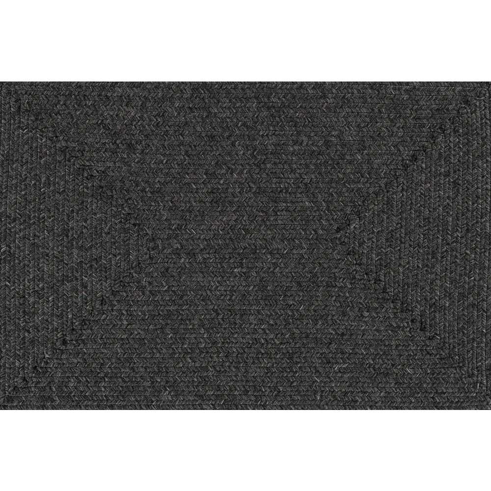 Black Braided Faux Jute Rug - Boutique Rugs