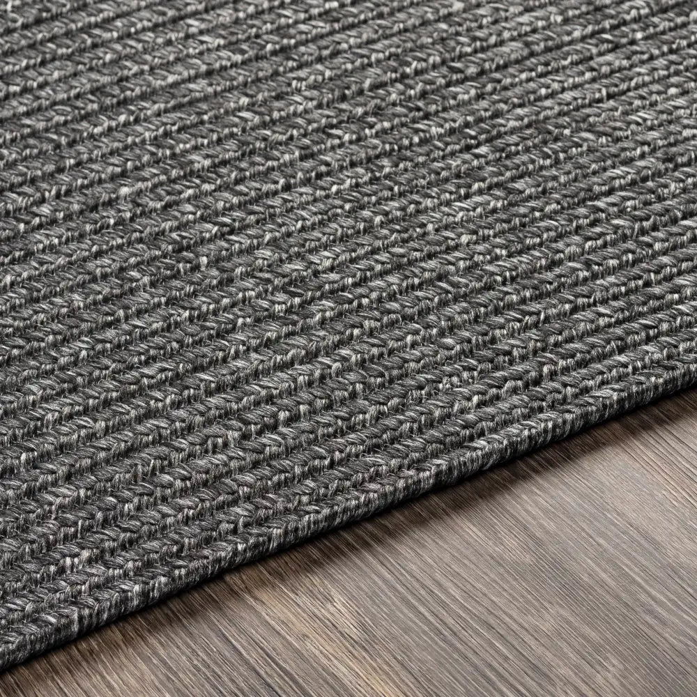 Black Braided Faux Jute Rug - Boutique Rugs