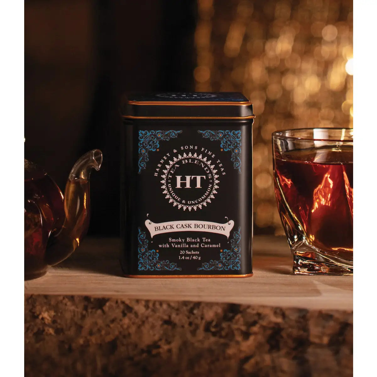 Black Cask Bourbon Tea - HT Tin of 20 Sachets - Sachets / Tin of 20 Sachets - Harney & Sons Fine Teas