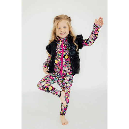 Black Checker Puffer Vest - Mila & Rose ®