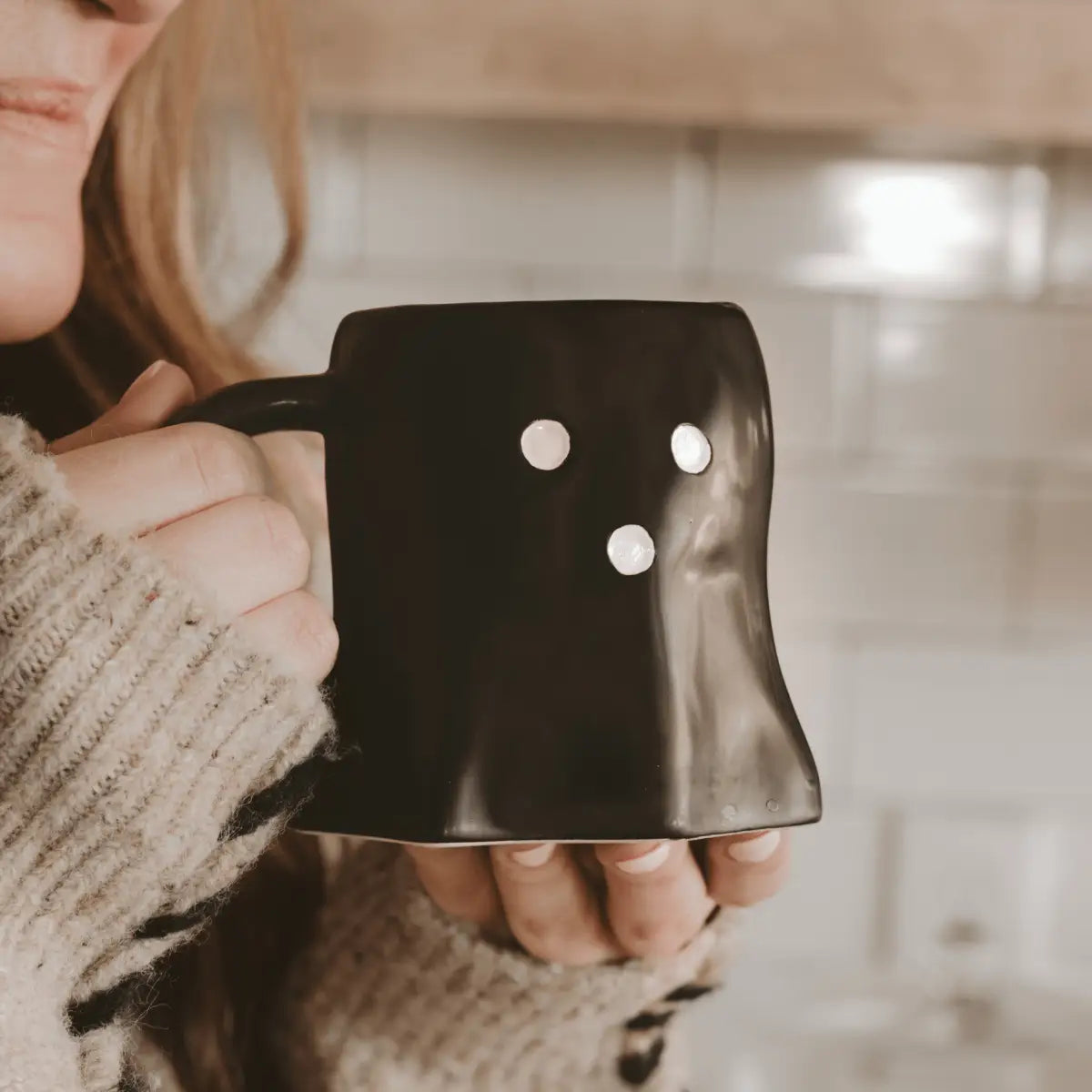 Black Ghost 12oz. Figurine Coffee Mug - Sweet Water Decor