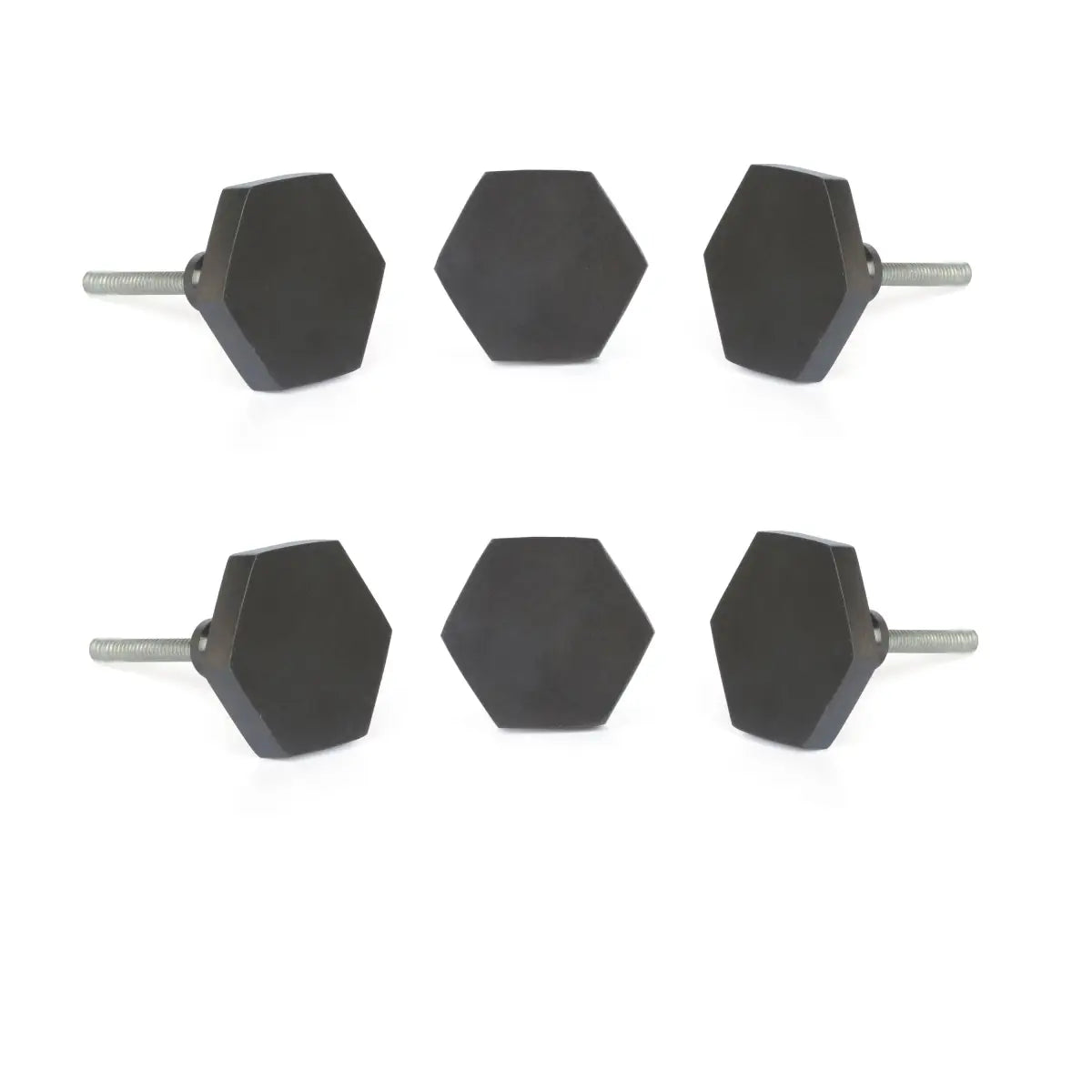 Black Hexagon Knob (each) - Perilla Home