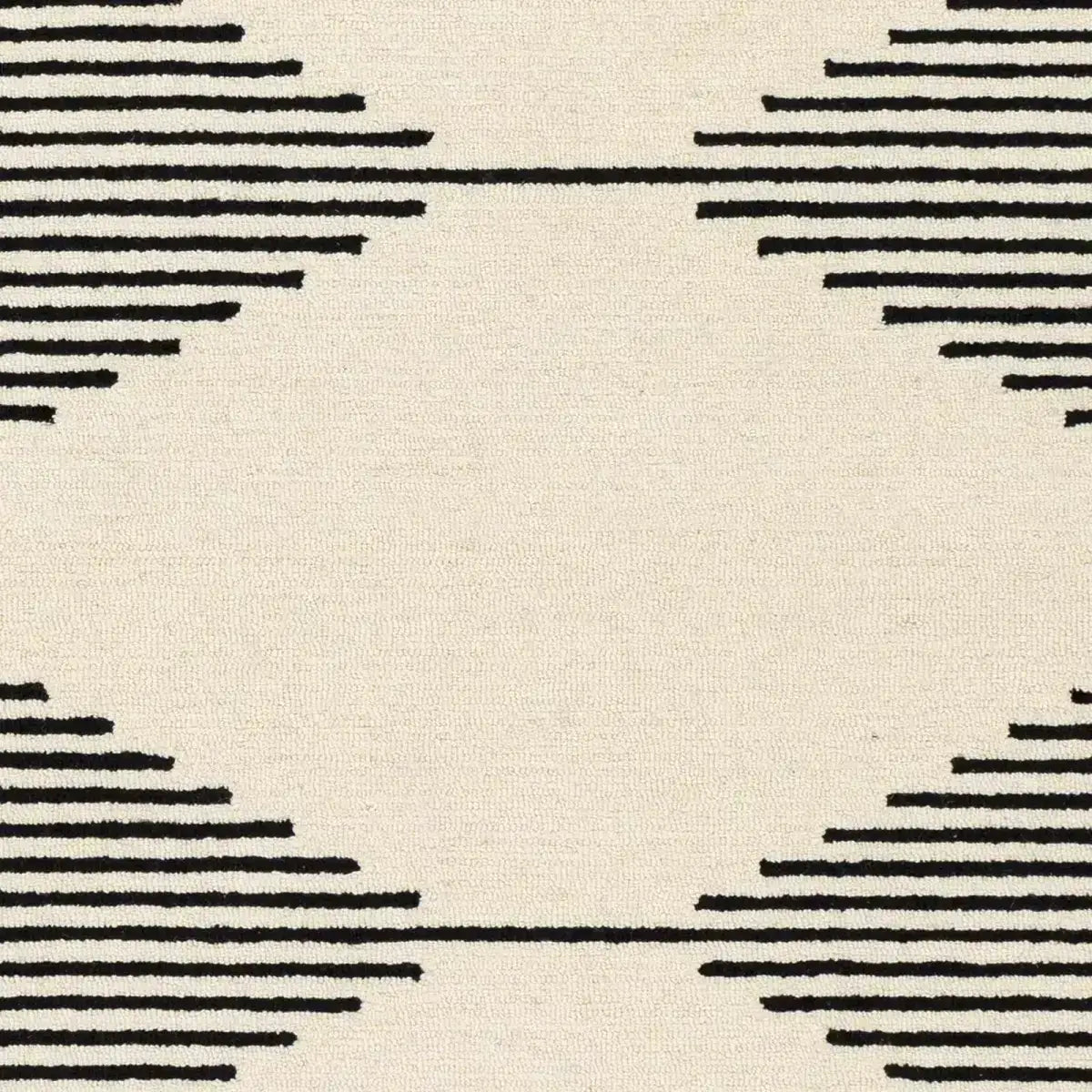 Black Modern Hand Tufted Wool Rug - Boutique Rugs
