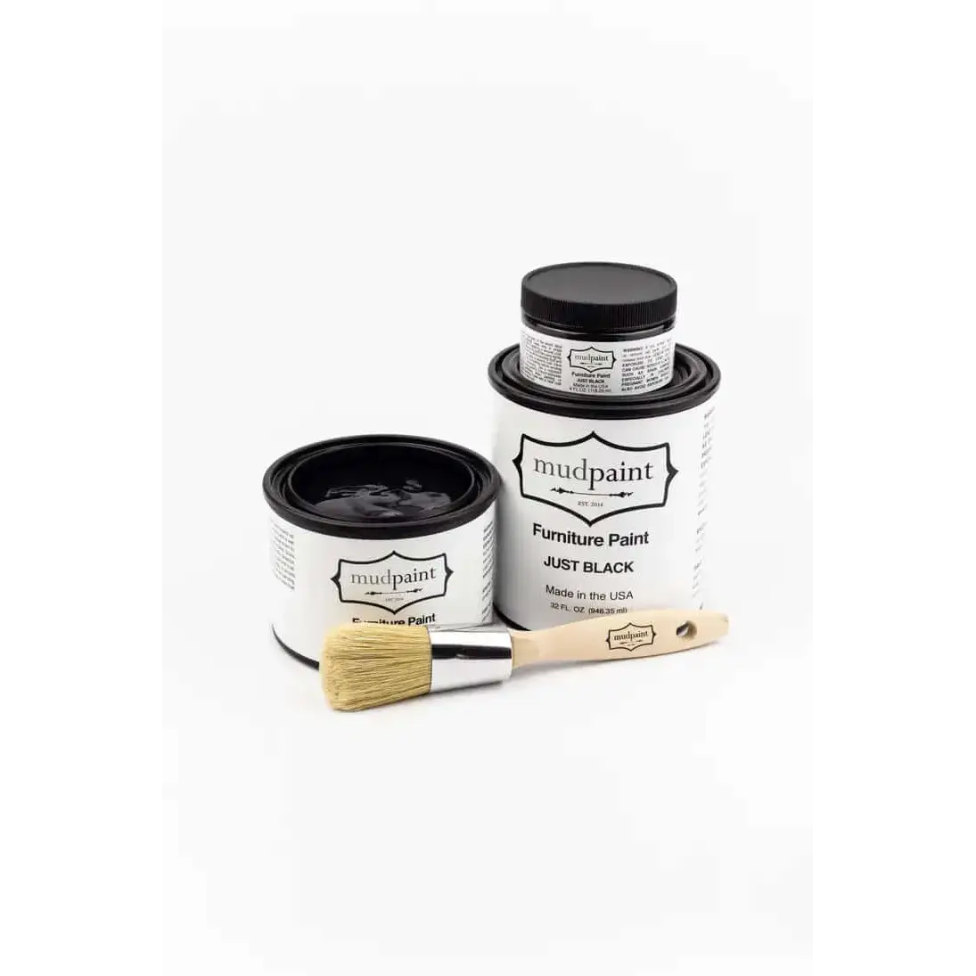 Just Black - MudPaint Clay Furniture Paint - MudPaint