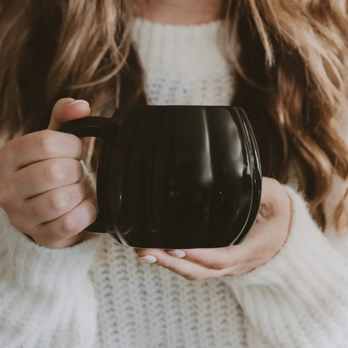 Black Pumpkin 19oz. Figurine Coffee Mug - Sweet Water Decor