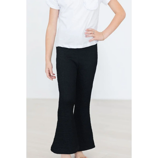 Bell Bottom Pants - Black Scrunchy - 6-12M - Mila & Rose ®