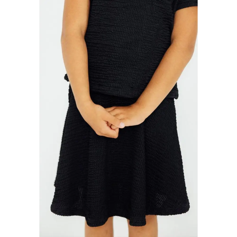 Black Scrunchy Twirl Skort - Mila & Rose ®