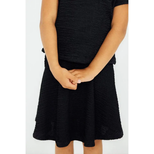 Black Scrunchy Twirl Skort - Mila & Rose ®