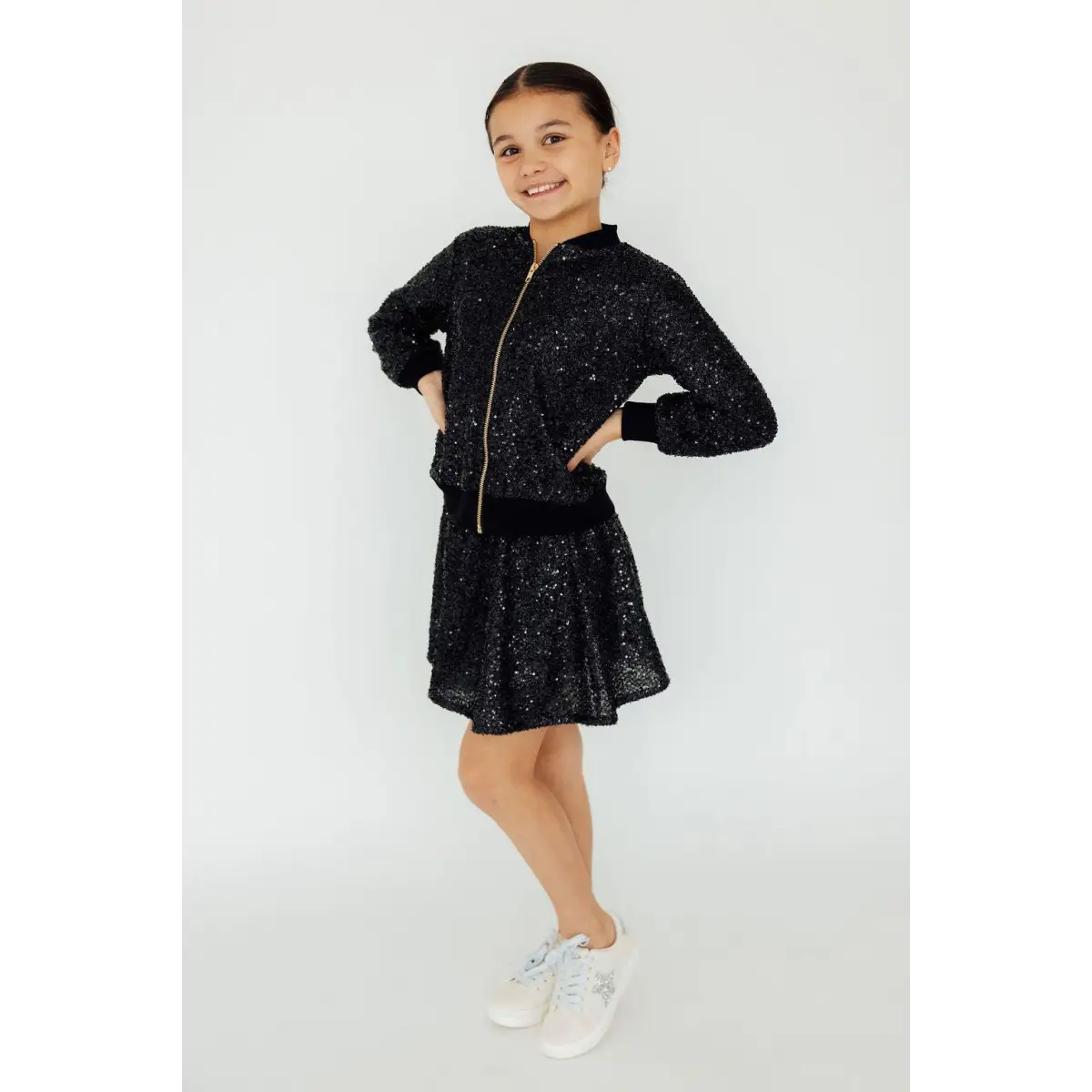 Black Sequin Jacket - Mila & Rose ®