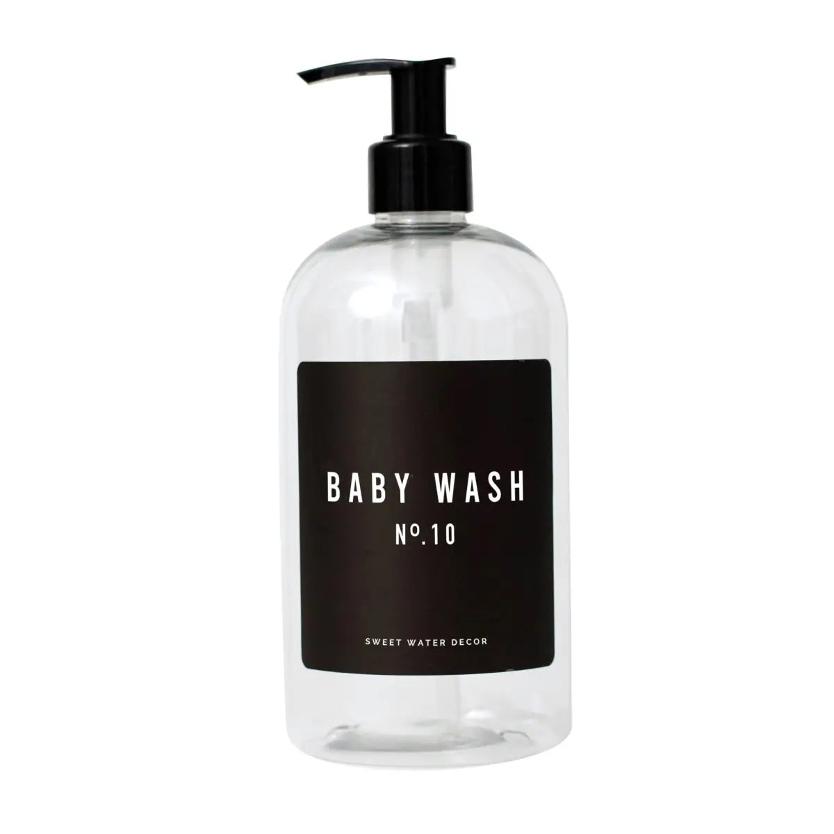 Black Text Labels for Plastic and Glass Dispensers - Sweet Water Decor