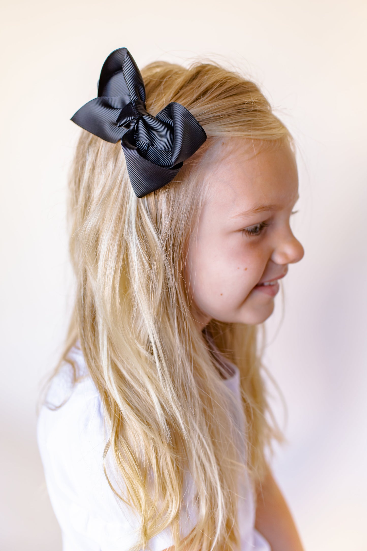 Solid Hair Bows - Black / 4’’ - ARB Blanks