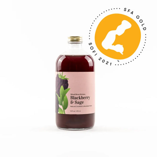 Blackberry Sage Cocktail Mocktail Mixer - Wood Stove Kitchen