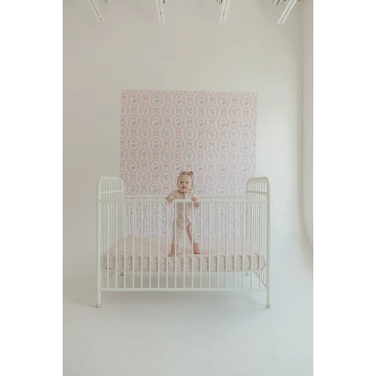 Blaire Wallpaper - Bouquets and Bows in Frames - by In My Jammers - Loomwell Home Goods
