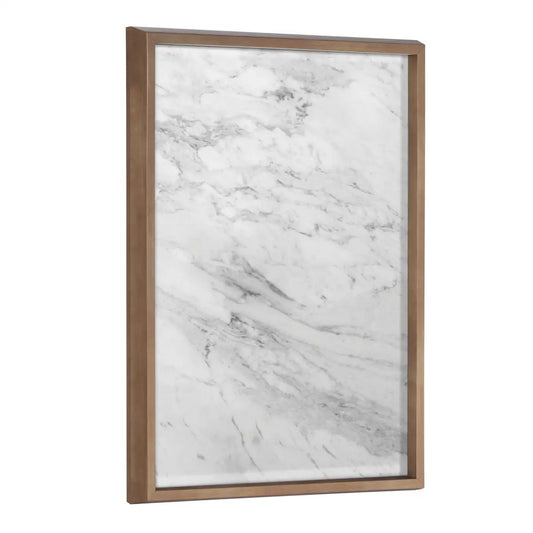 Blake Gray Marble Framed Printed Glass - kateandlaurel