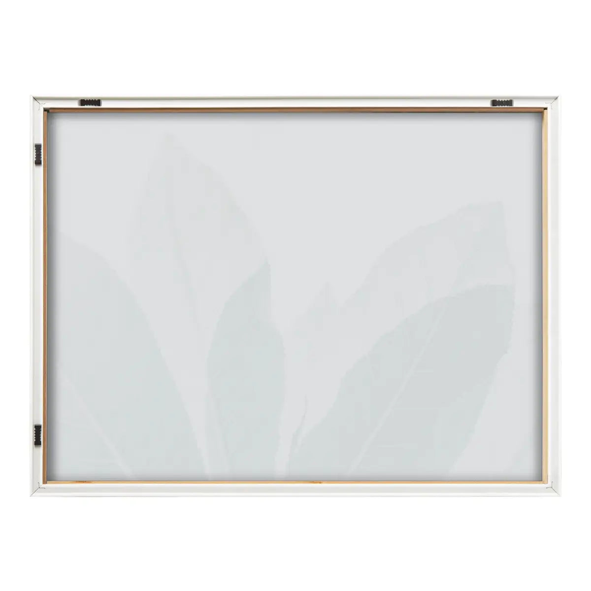 Framed Printed Glass - Modern Green Leaf Botanical - kateandlaurel