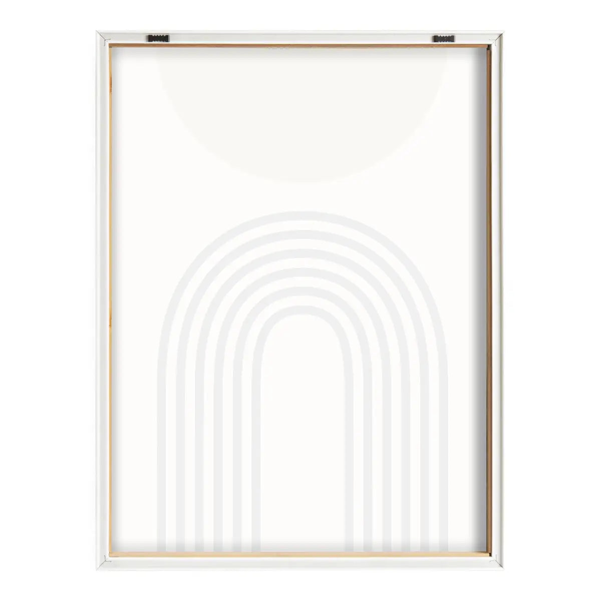 Retro Mountain Sunrise Framed Printed Glass - kateandlaurel