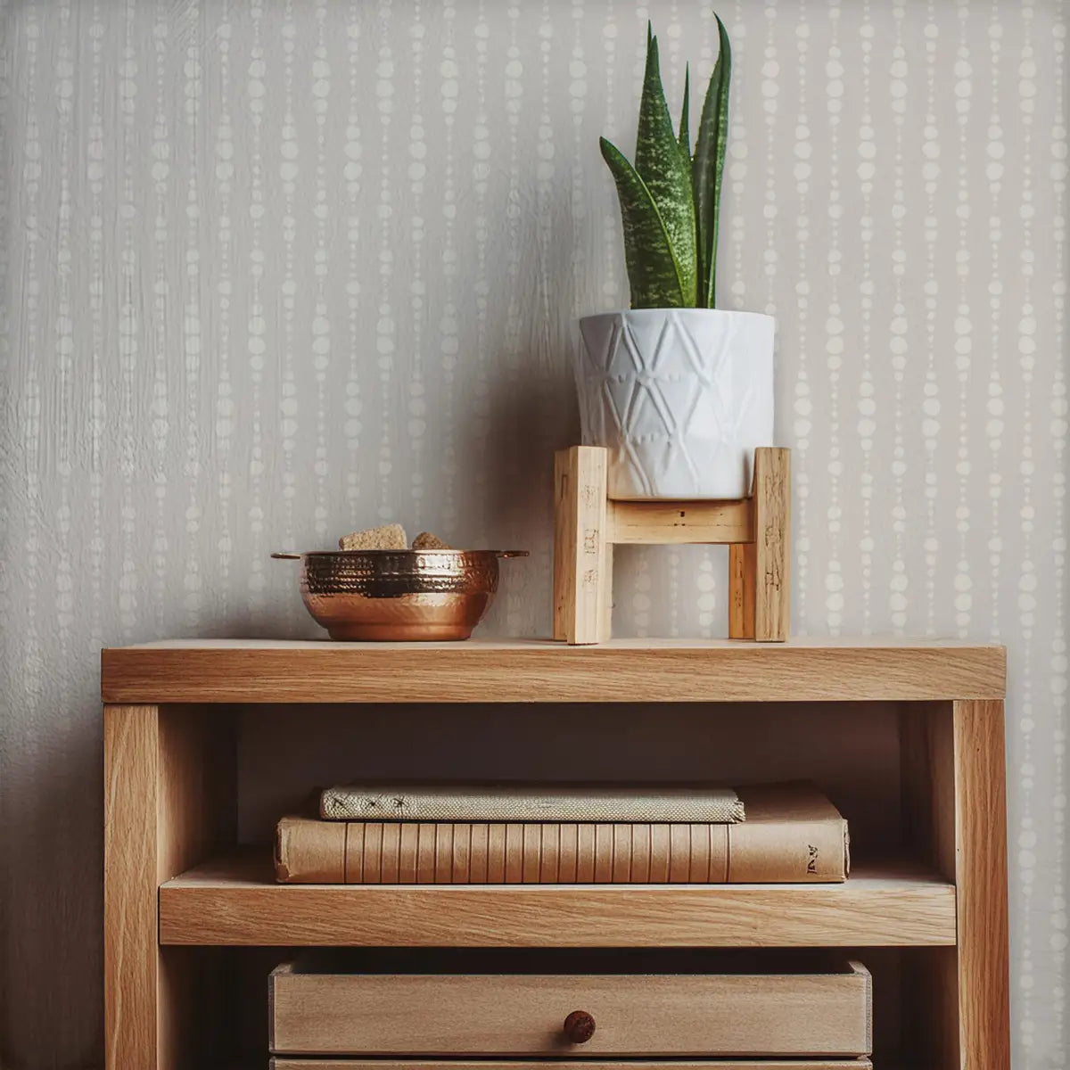 Blake Wallpaper - Bead Strings - by Erin Silliman Designs - Loomwell Home Goods