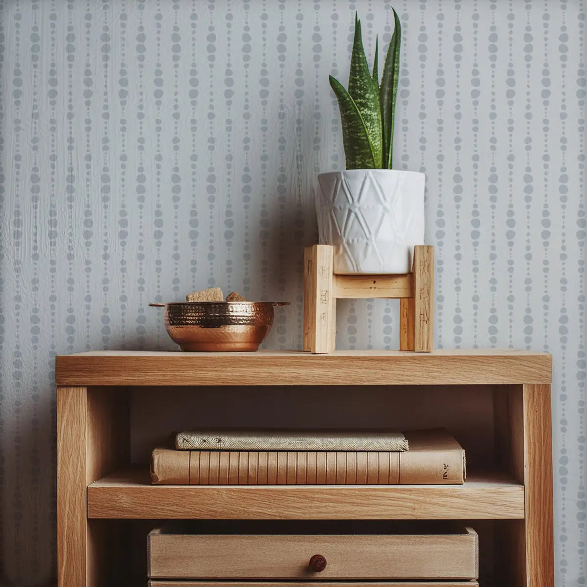 Blake Wallpaper - Bead Strings - by Erin Silliman Designs - Loomwell Home Goods