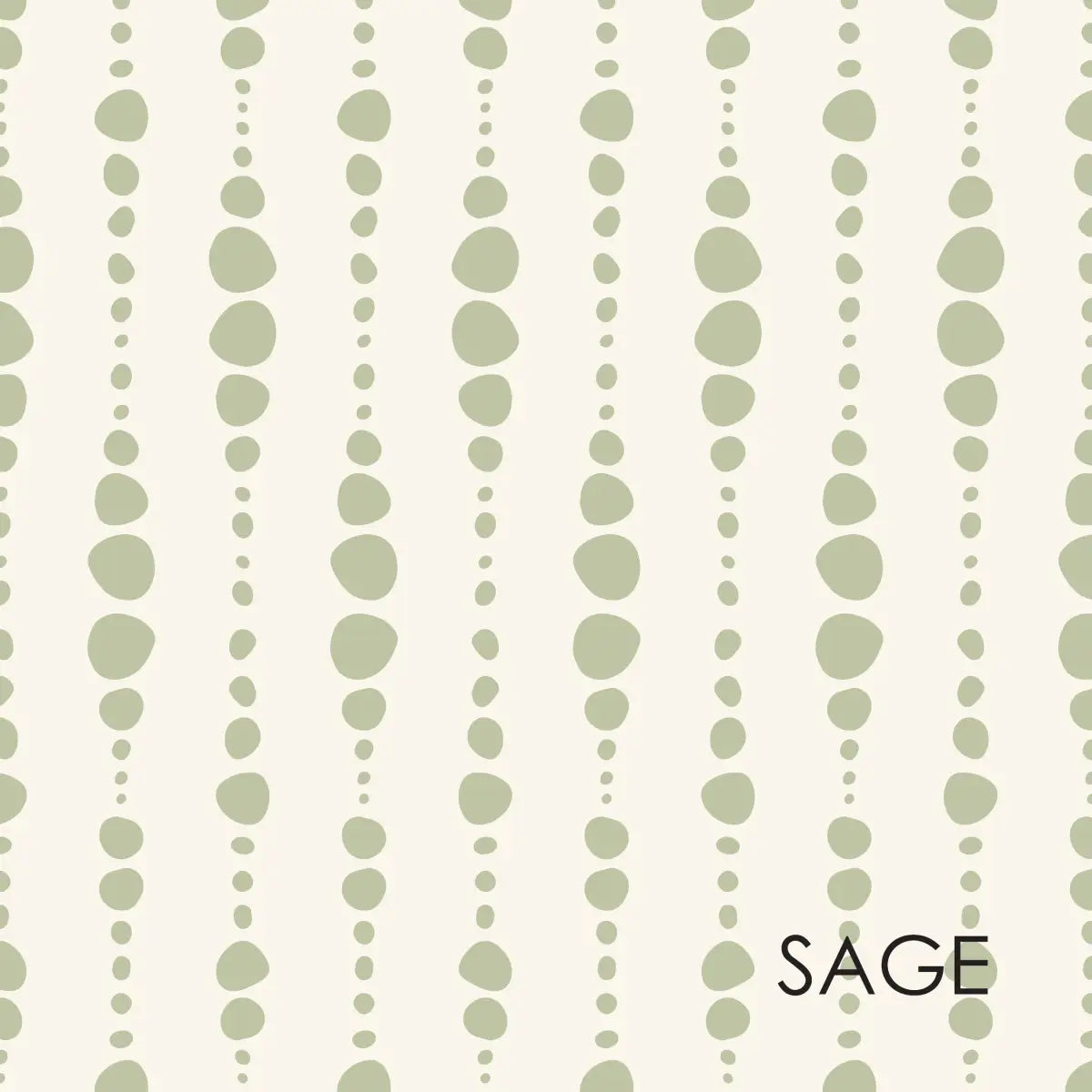 Blake Wallpaper - Bead Strings - by Erin Silliman Designs - Sample 1 foot by 1 foot / Sage - Loomwell Home Goods