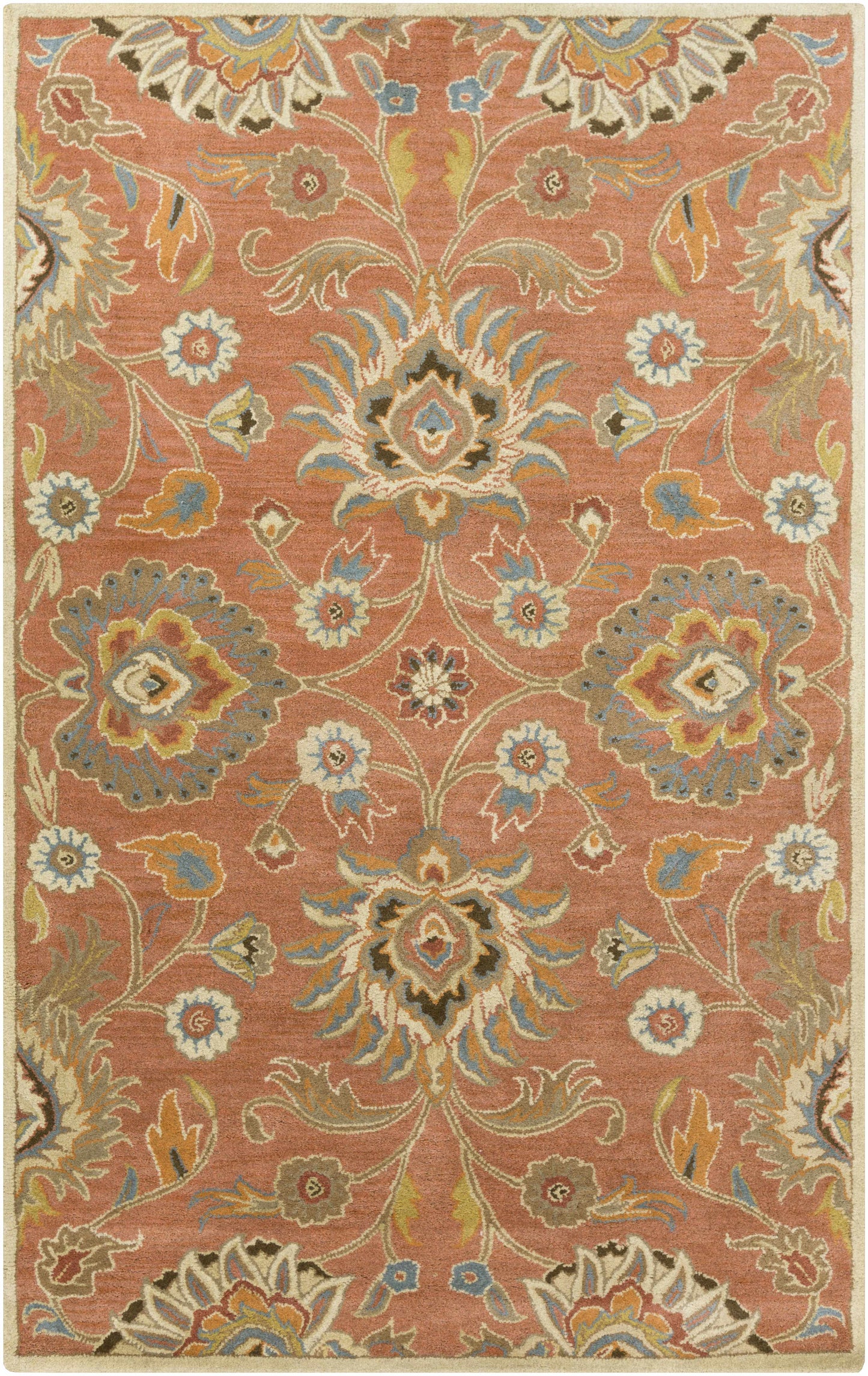 Conesus Burnt Orange 1112 Wool Area Rug