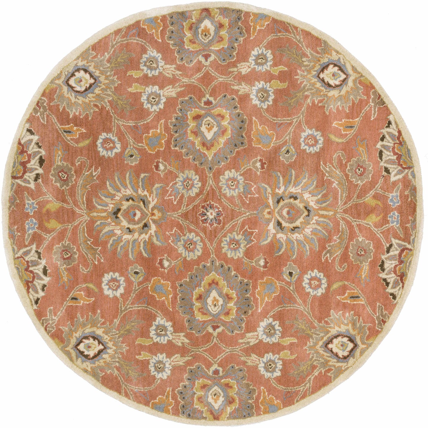 Conesus Burnt Orange 1112 Wool Area Rug