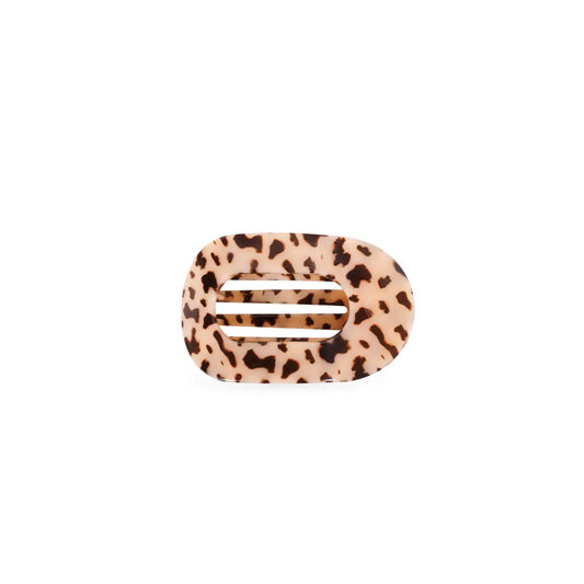 Flat Round Hair Clip - Blonde Tortoise - Tiny - TELETIES
