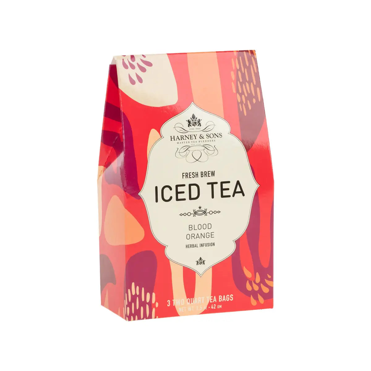 Blood Orange Fresh Brew Iced Tea - Iced Tea Pouches / Box of 3 Pouches - Harney & Sons Fine Teas