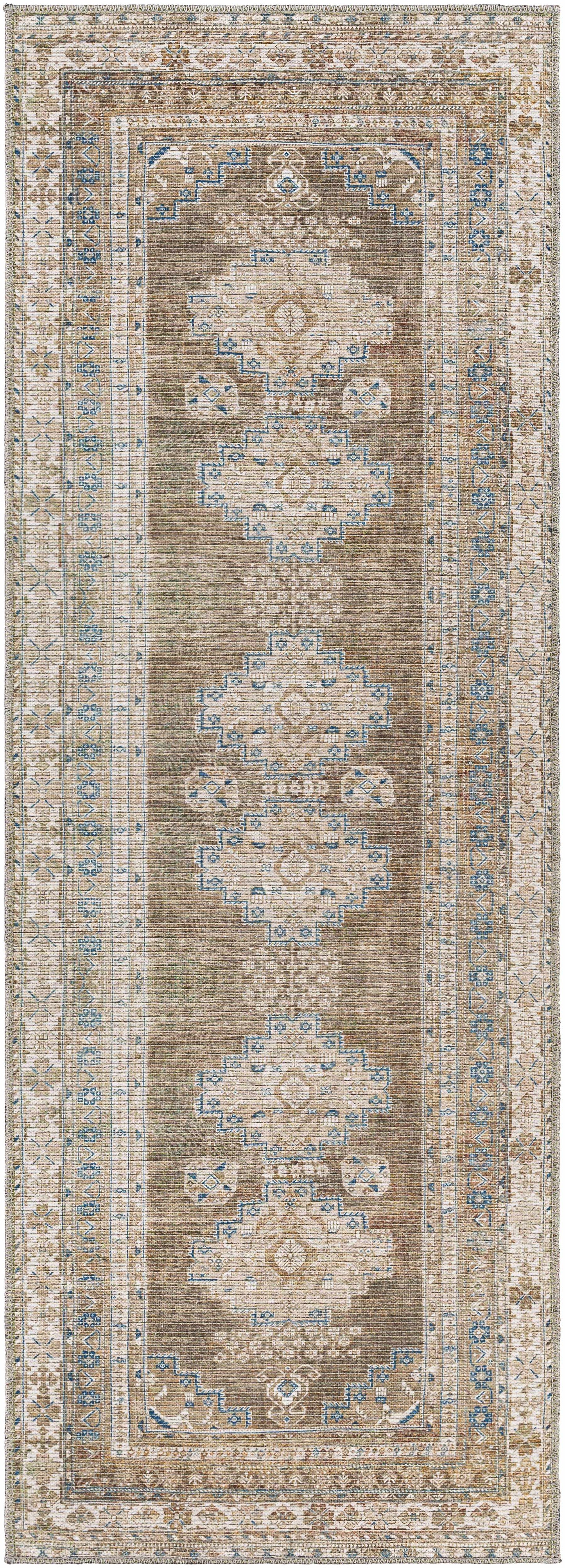 Baltinglass Washable Area Rug - 2’7’’ x 7’3’’ Runner - Boutique Rugs