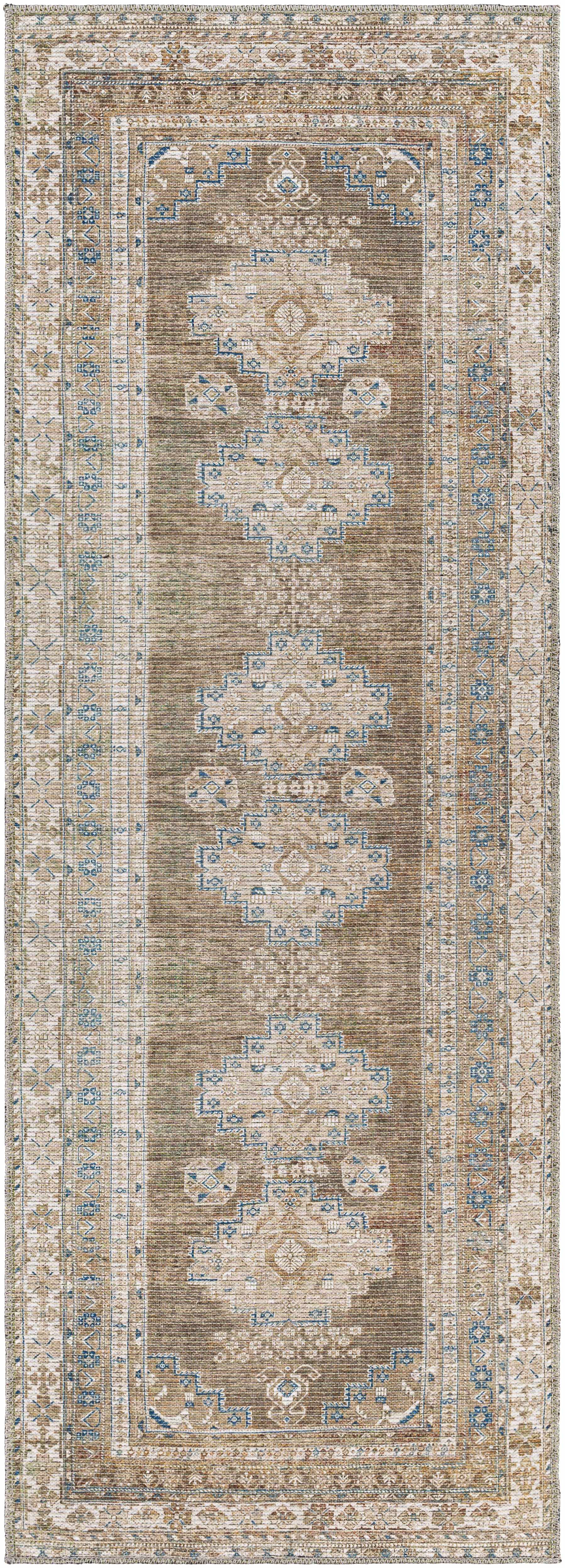 Baltinglass Washable Area Rug - 2’7’’ x 7’3’’ Runner - Boutique Rugs