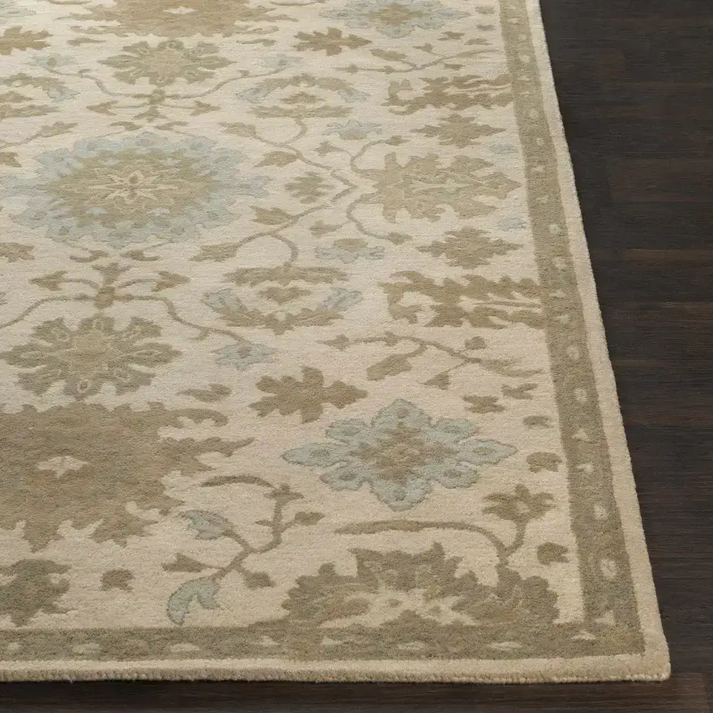 Blue Beige Hand Tufted Wool Rug - Boutique Rugs