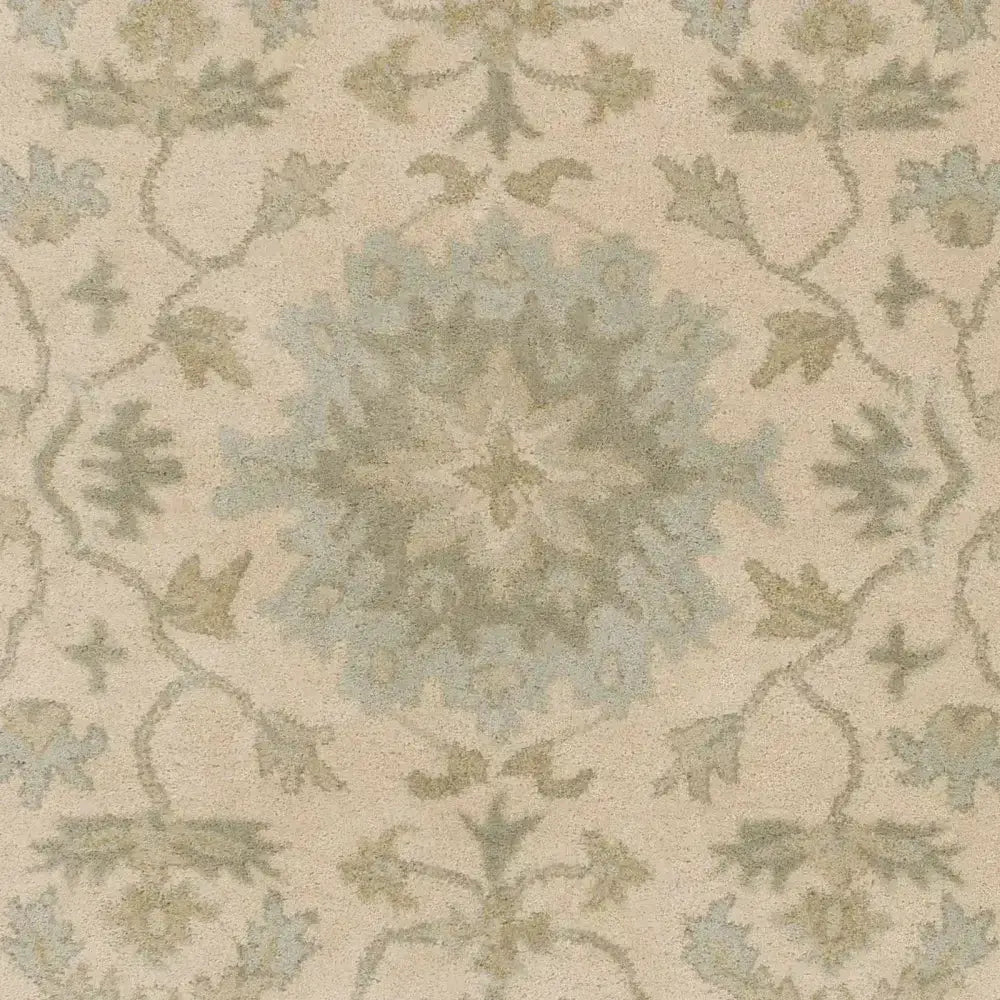 Blue Beige Hand Tufted Wool Rug - Boutique Rugs