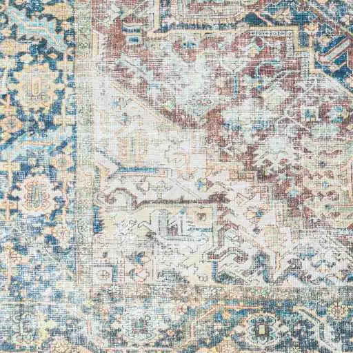 Blue Catigpian Distressed Washable Area Rug - Clearance - Boutique Rugs