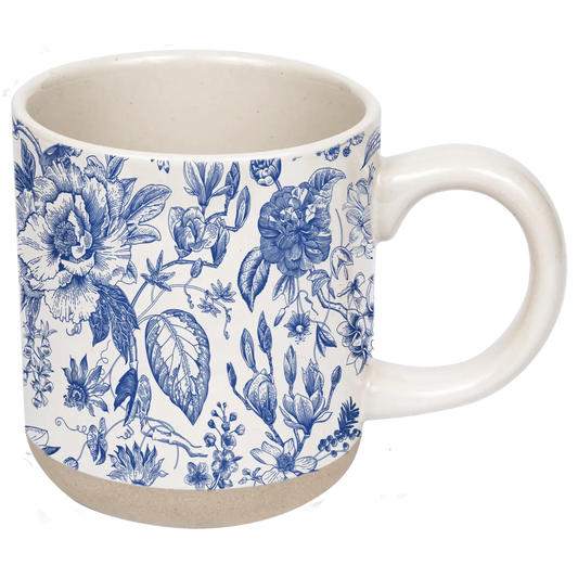 Blue Delft 14oz. Stoneware Coffee Mug - Sweet Water Decor
