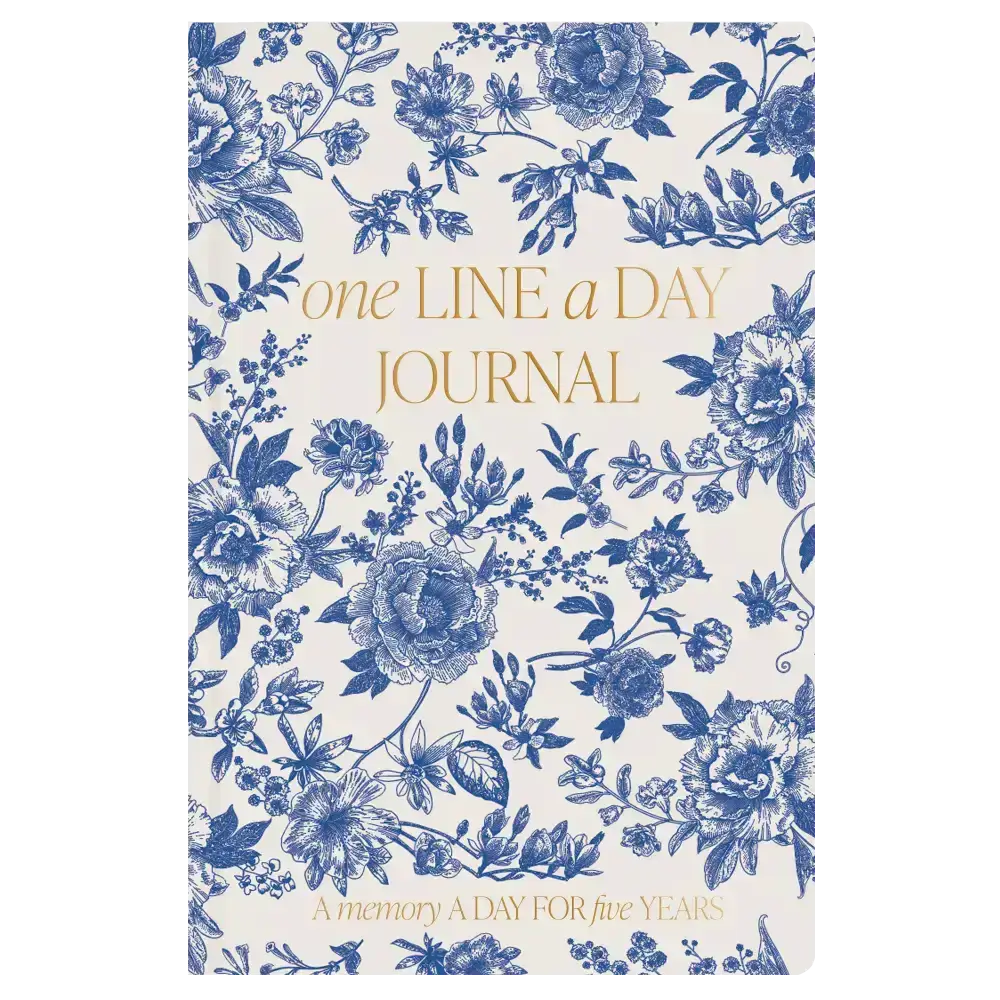 Blue Delft One Line A Day Memory Journal - Sweet Water Decor