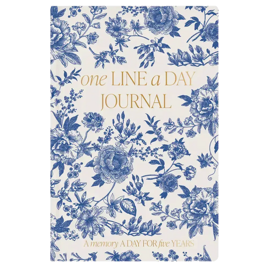 Blue Delft One Line A Day Memory Journal - Sweet Water Decor