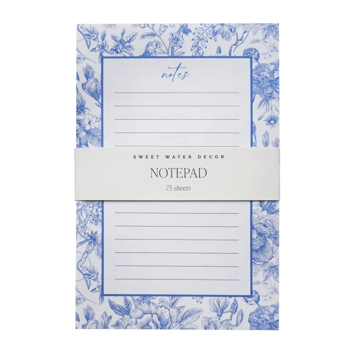 Blue Delft Notepad - Sweet Water Decor