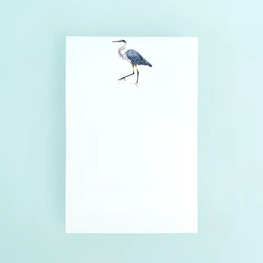 Blue Heron Notepad - Taylor Paladino