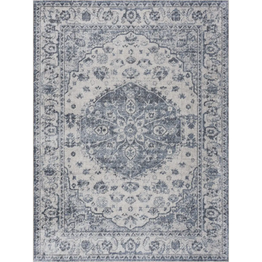 Blue Hiti Washable Area Rug - 5’3’’ x 7’ Rectangle - Boutique Rugs