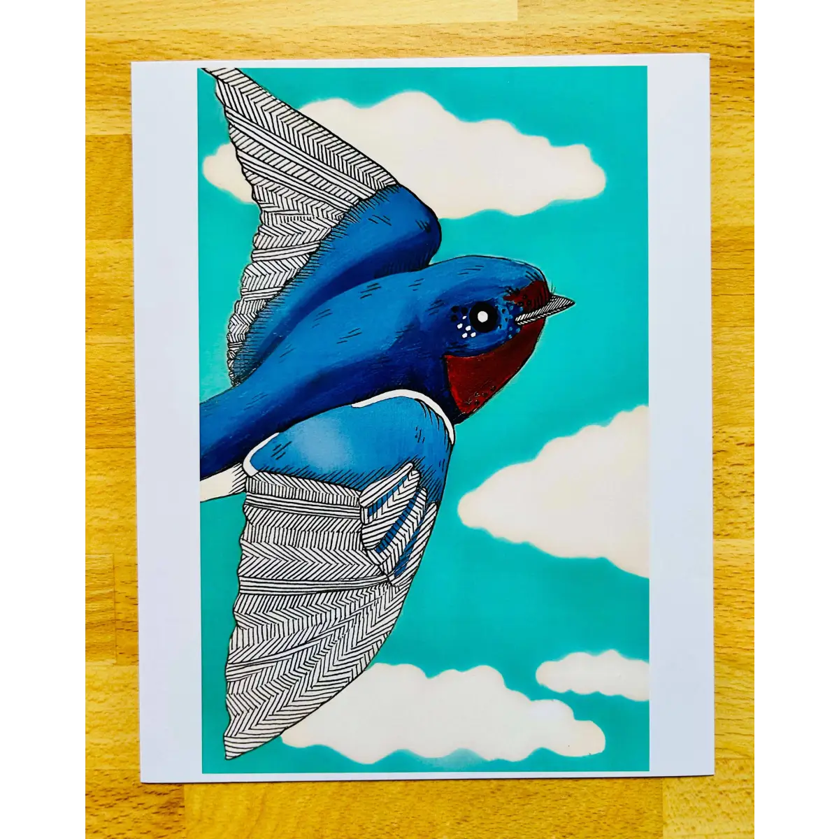 Bluebird Blue Skies Art Print - Dear Darlington