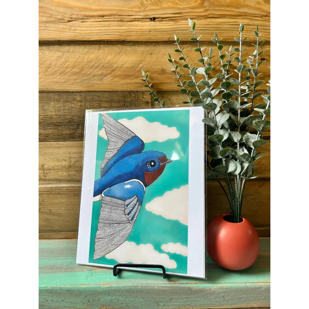 Bluebird Blue Skies Art Print - Dear Darlington