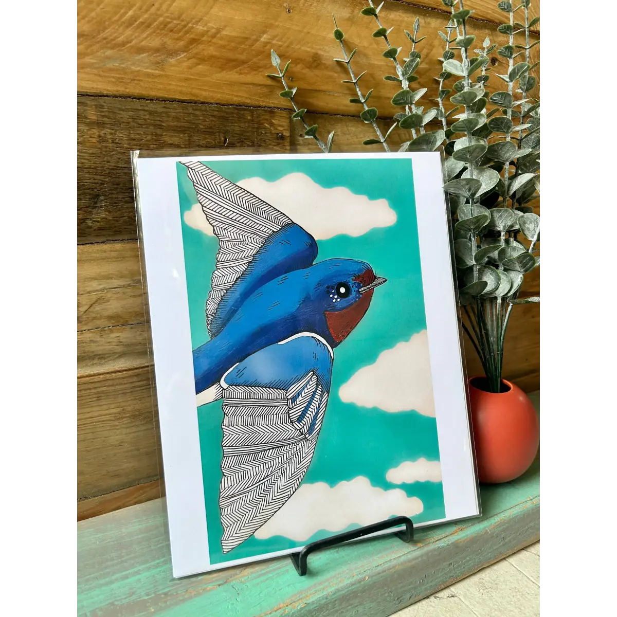 Bluebird Blue Skies Art Print - Dear Darlington