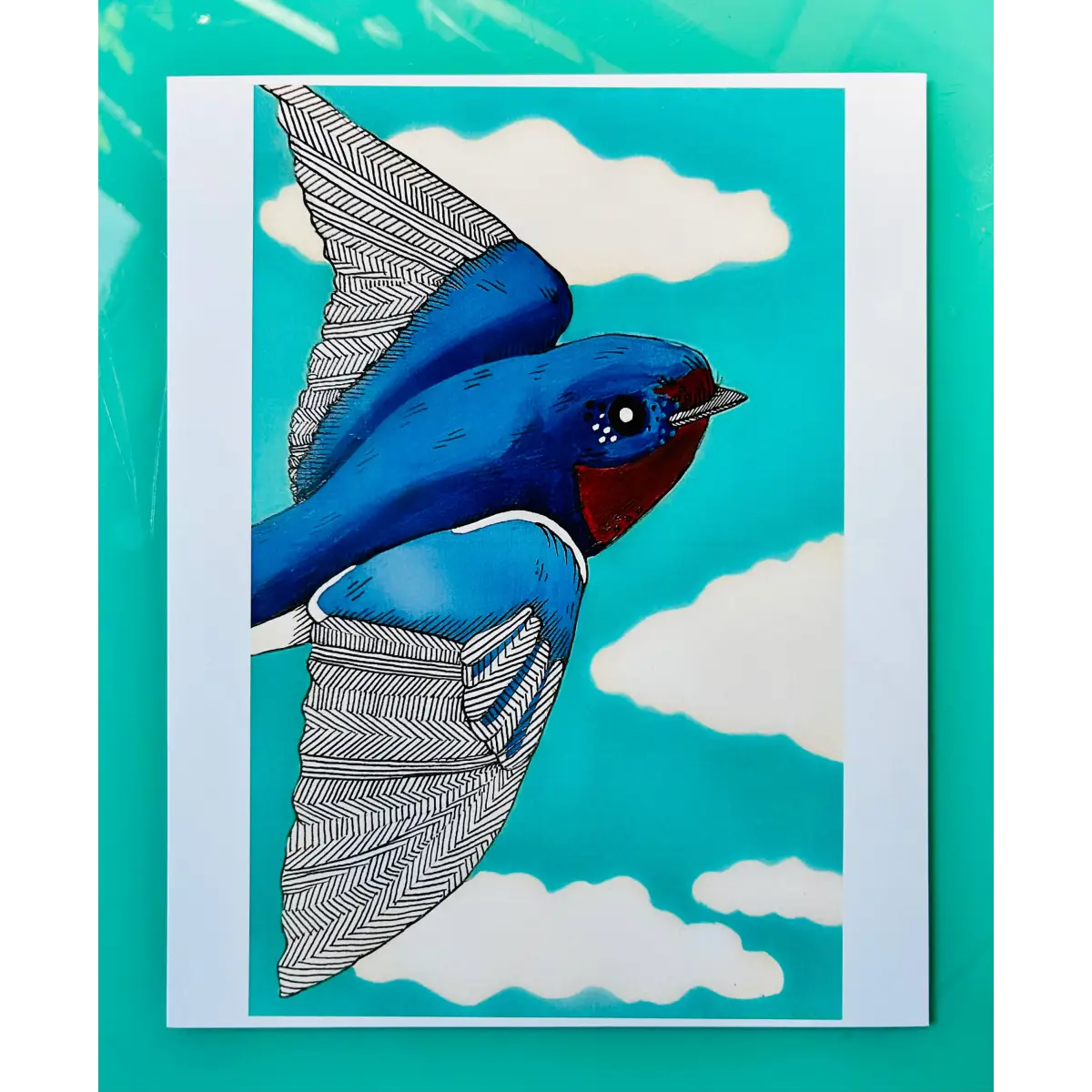 Bluebird Blue Skies Art Print - Dear Darlington