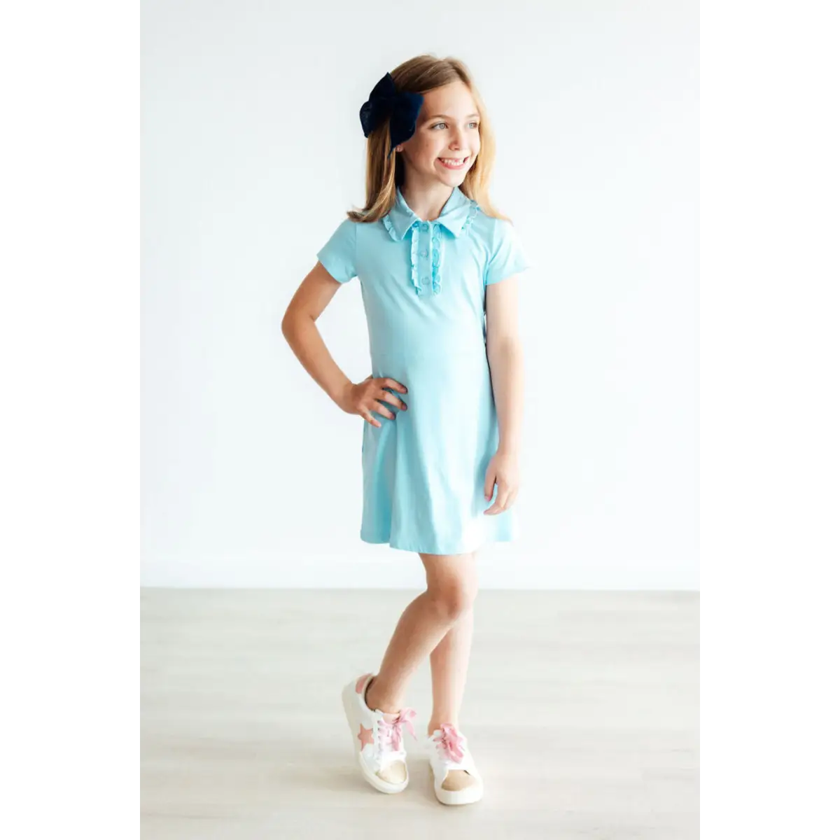 Bluebird Light Blue Polo Dress - Mila & Rose ®