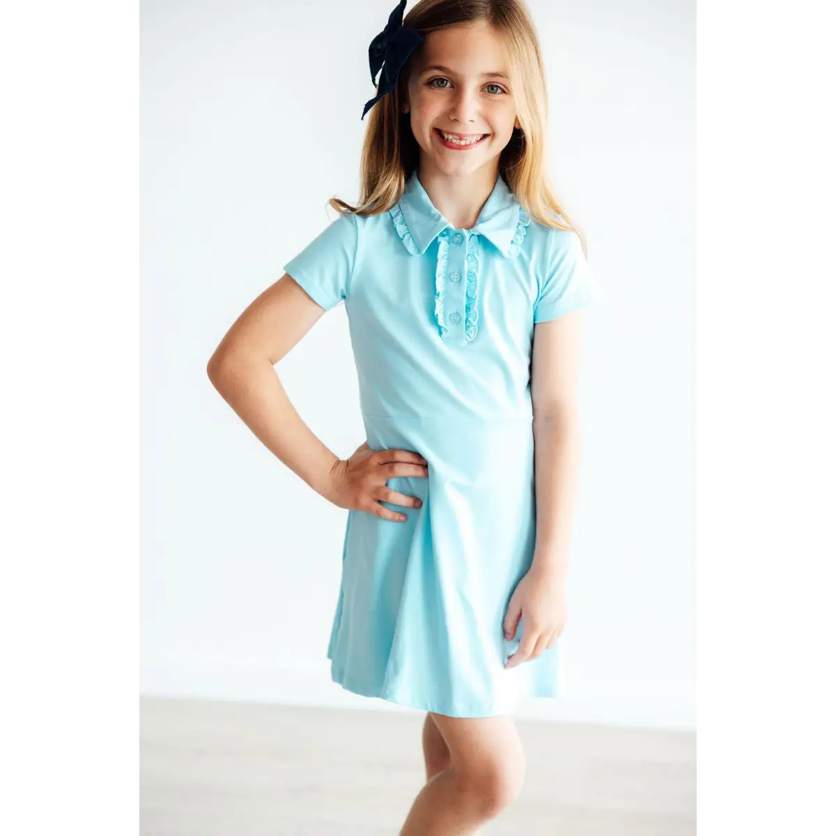 Bluebird Light Blue Polo Dress - Mila & Rose ®